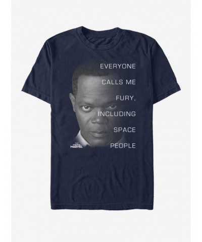 Marvel Captain Marvel Fury Respect T-Shirt $5.93 T-Shirts