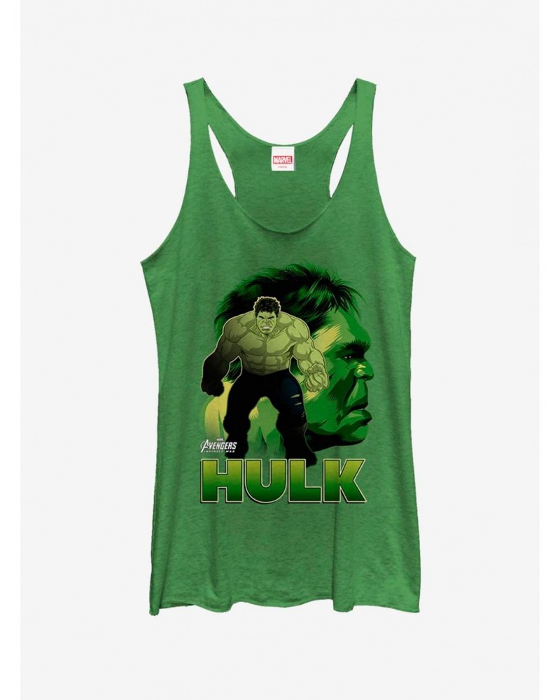 Marvel Hulk Smash Silhoutte Girls Tank $6.42 Tanks