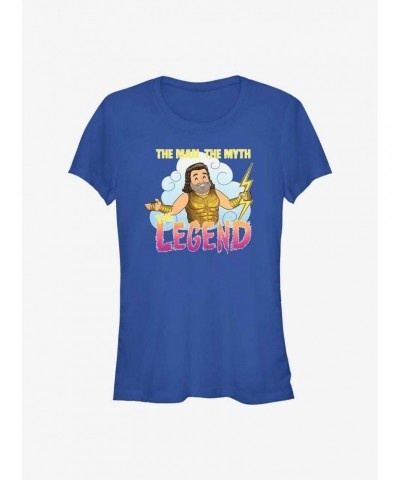 Marvel Thor: Love and Thunder Zeus Man Myth Legend Girls T-Shirt $8.17 T-Shirts