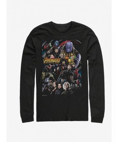 Marvel Avengers Poster Long-Sleeve T-Shirt $10.26 T-Shirts