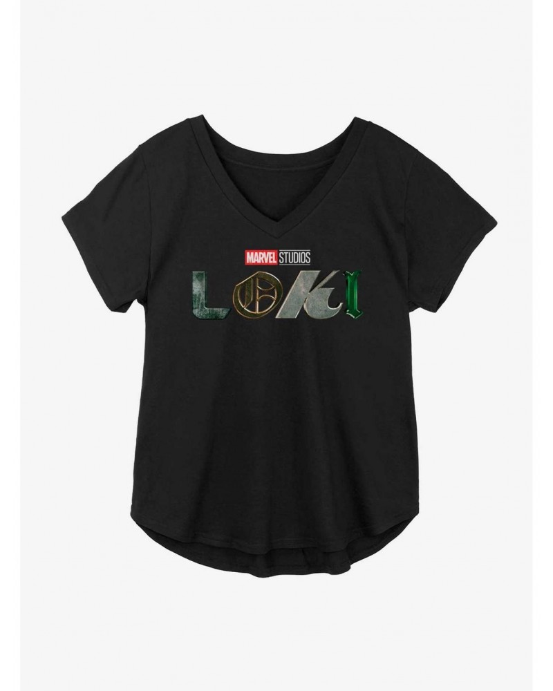 Marvel Loki Logo Girls Plus Size T-Shirt $9.71 T-Shirts