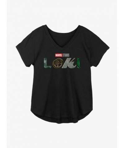 Marvel Loki Logo Girls Plus Size T-Shirt $9.71 T-Shirts