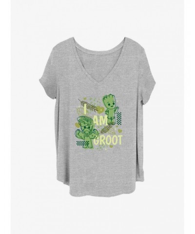 Marvel Guardians of the Galaxy Cutesy Groot Girls T-Shirt Plus Size $9.94 T-Shirts