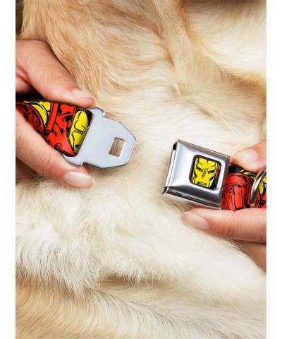 Marvel Iron Man The Invincible Seatbelt Buckle Dog Collar $10.21 Pet Collars