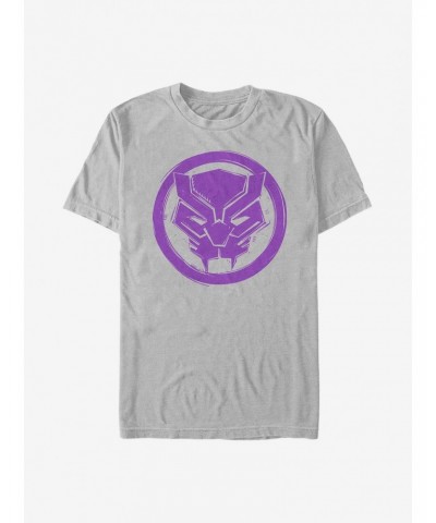 Marvel Black Panther Woodcut Panther T-Shirt $8.99 T-Shirts