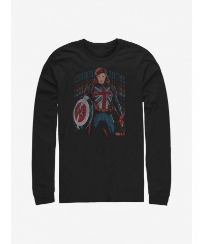 Marvel What If...? The Hydra Stomper Captain Carter Long-Sleeve T-Shirt $12.63 T-Shirts