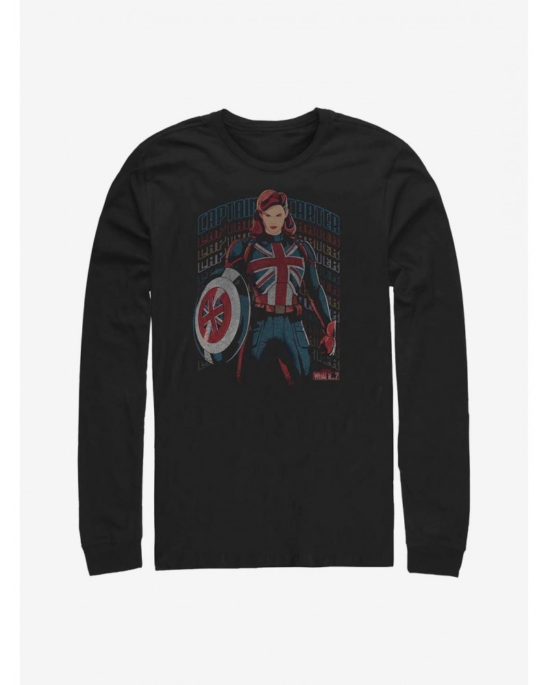 Marvel What If...? The Hydra Stomper Captain Carter Long-Sleeve T-Shirt $12.63 T-Shirts