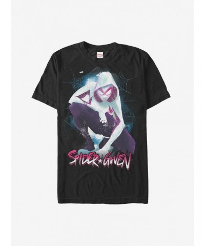 Marvel Spider-Man: Into The Spider-Verse Ghost-Spider Web T-Shirt $7.07 T-Shirts