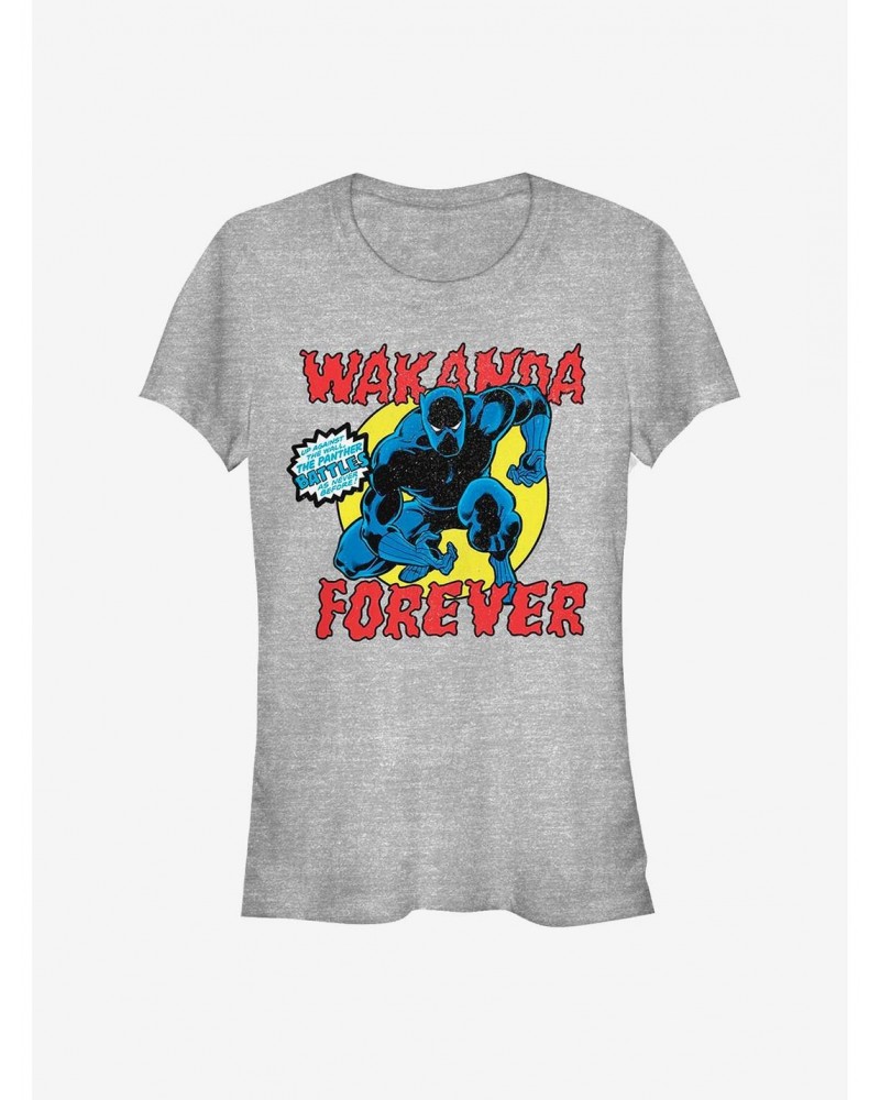 Marvel Black Panther Panther Battles Girls T-Shirt $7.37 T-Shirts