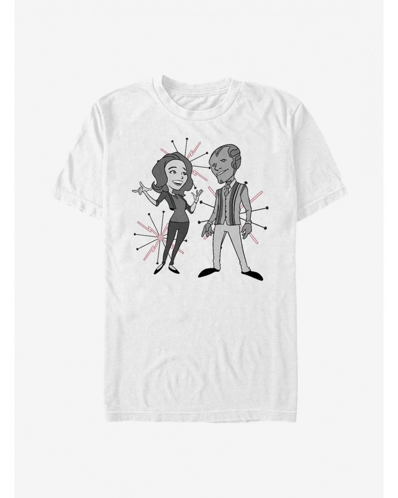 Marvel WandaVision The Couple T-Shirt $8.41 T-Shirts