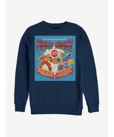 Avengers Pixel Iron Man vs Thanos Sweatshirt $14.76 Sweatshirts