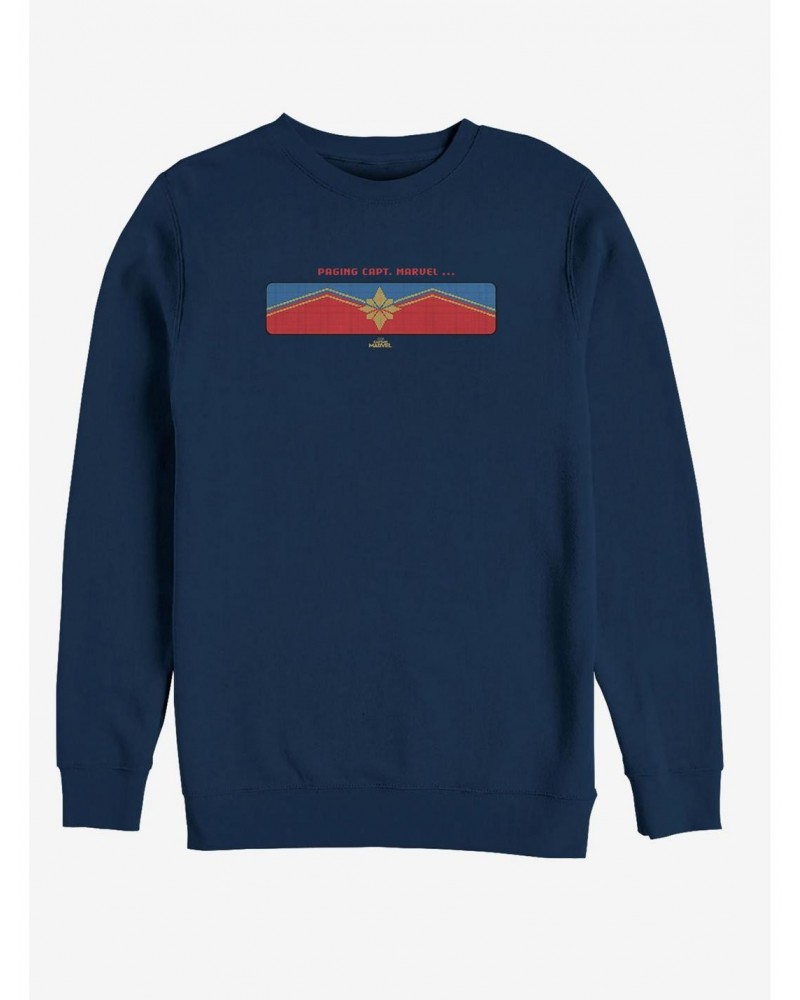 Marvel Captain Marvel Get the Message Sweatshirt $12.69 Sweatshirts