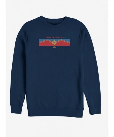 Marvel Captain Marvel Get the Message Sweatshirt $12.69 Sweatshirts