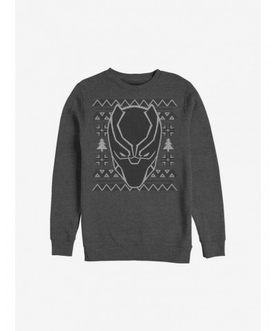 Marvel Black Panther Christmas Pattern Sweatshirt $12.69 Sweatshirts