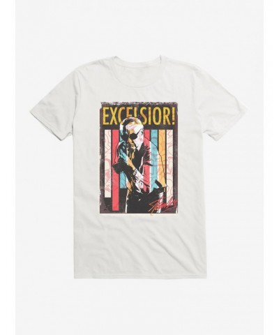 Stan Lee Universe Excelsior! Stripes T-Shirt $8.22 T-Shirts