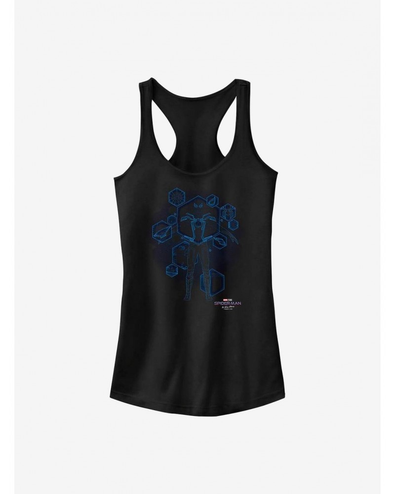 Marvel Spider-Man Blue Print Ready Girls Tank $6.77 Tanks