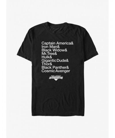 Marvel Ms. Marvel Name List Avengercon T-Shirt $5.93 T-Shirts