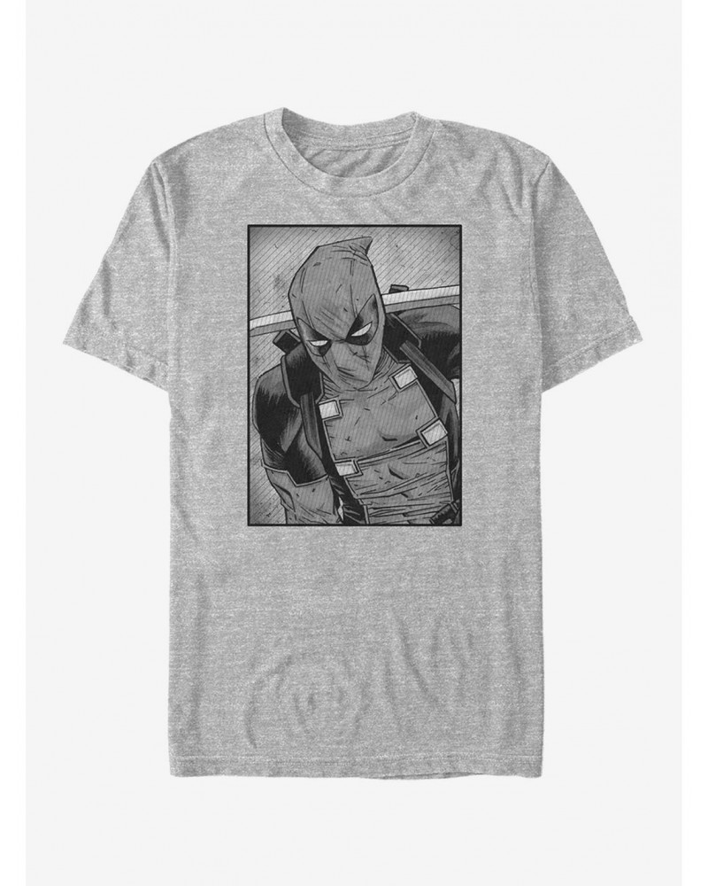 Marvel Deadpool Comic Grayscale T-Shirt $8.60 T-Shirts