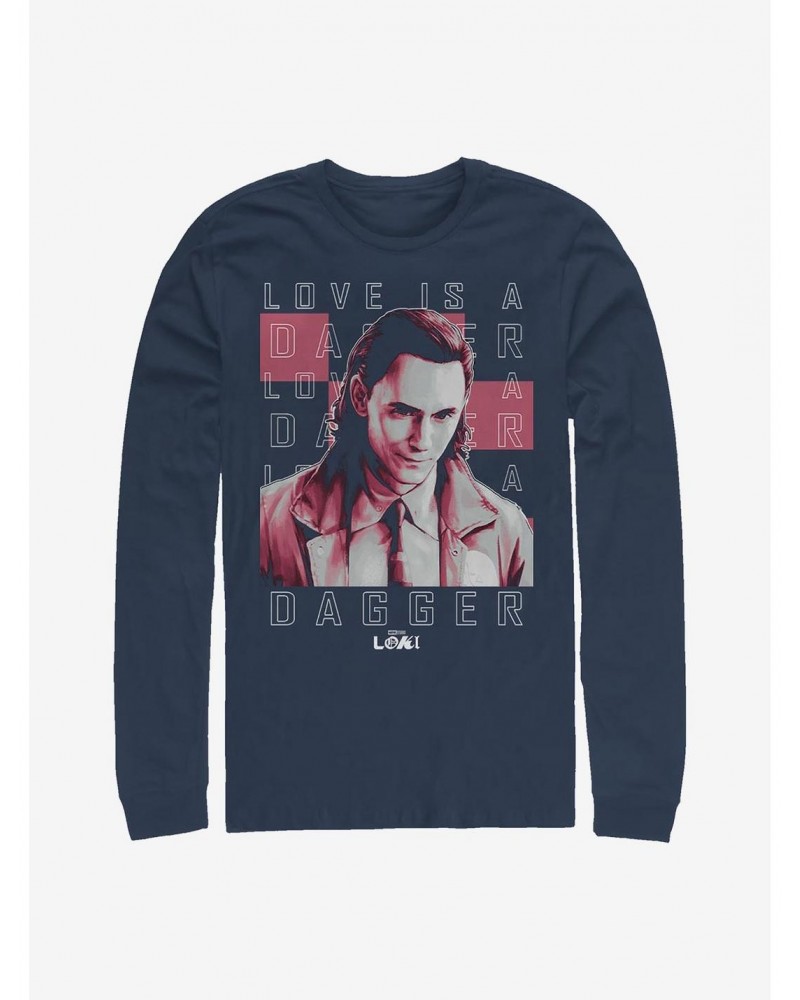 Marvel Loki Love Is A Dagger Long-Sleeve T-Shirt $11.84 T-Shirts