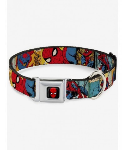 Marvel Spider-Man Comic Strip Seatbelt Buckle Dog Collar $10.71 Pet Collars