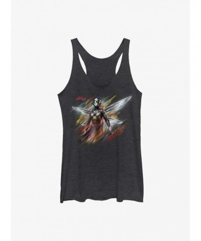 Marvel Ant-Man Wasp Stripes Girls Raw Edge Tank $6.84 Tanks