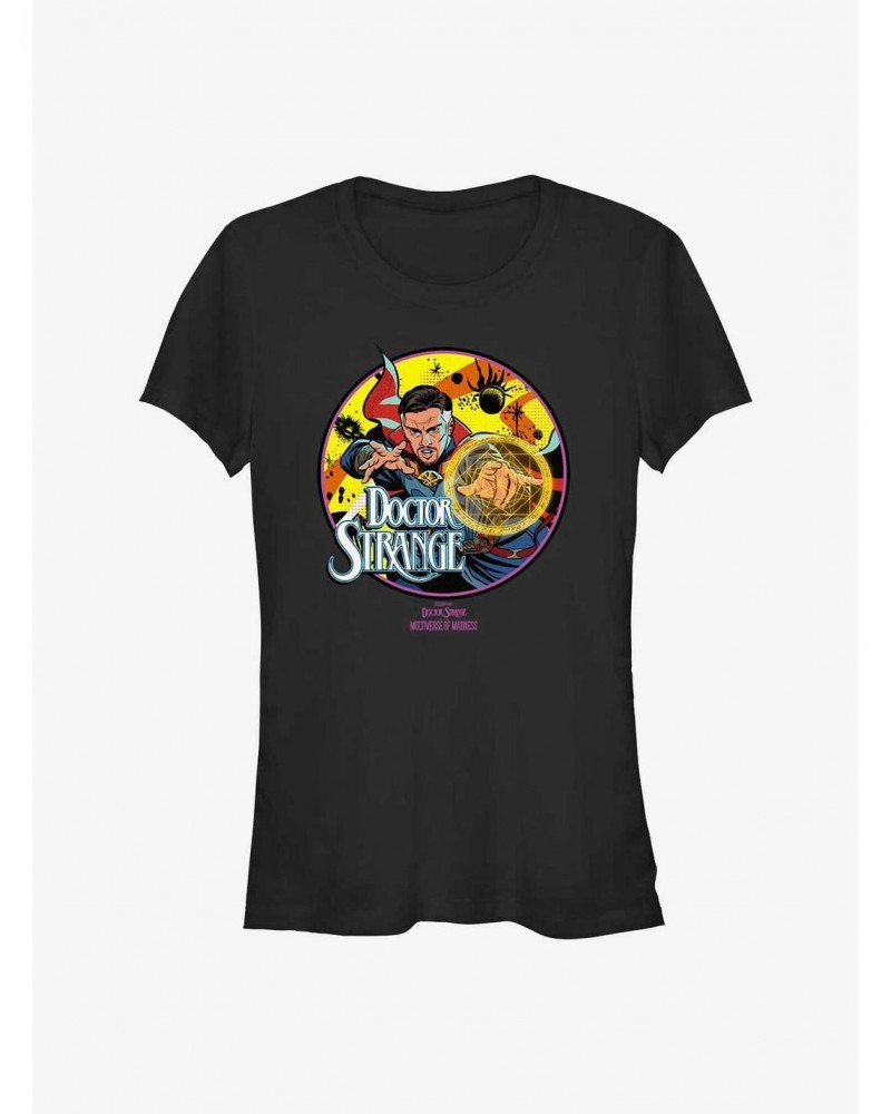 Marvel Doctor Strange In The Multiverse Of Madness Hero Badge Girls T-Shirt $6.37 T-Shirts