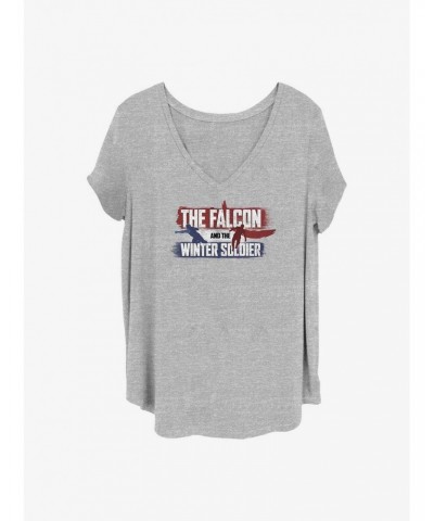 Marvel The Falcon and the Winter Soldier Spray Paint Girls T-Shirt Plus Size $9.02 T-Shirts