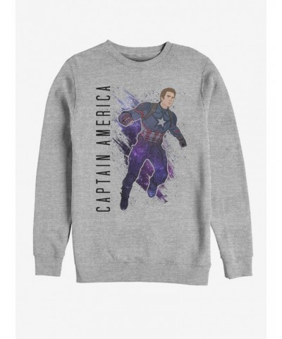 Marvel Avengers: Endgame Captain America Painted Sweatshirt $13.58 Sweatshirts