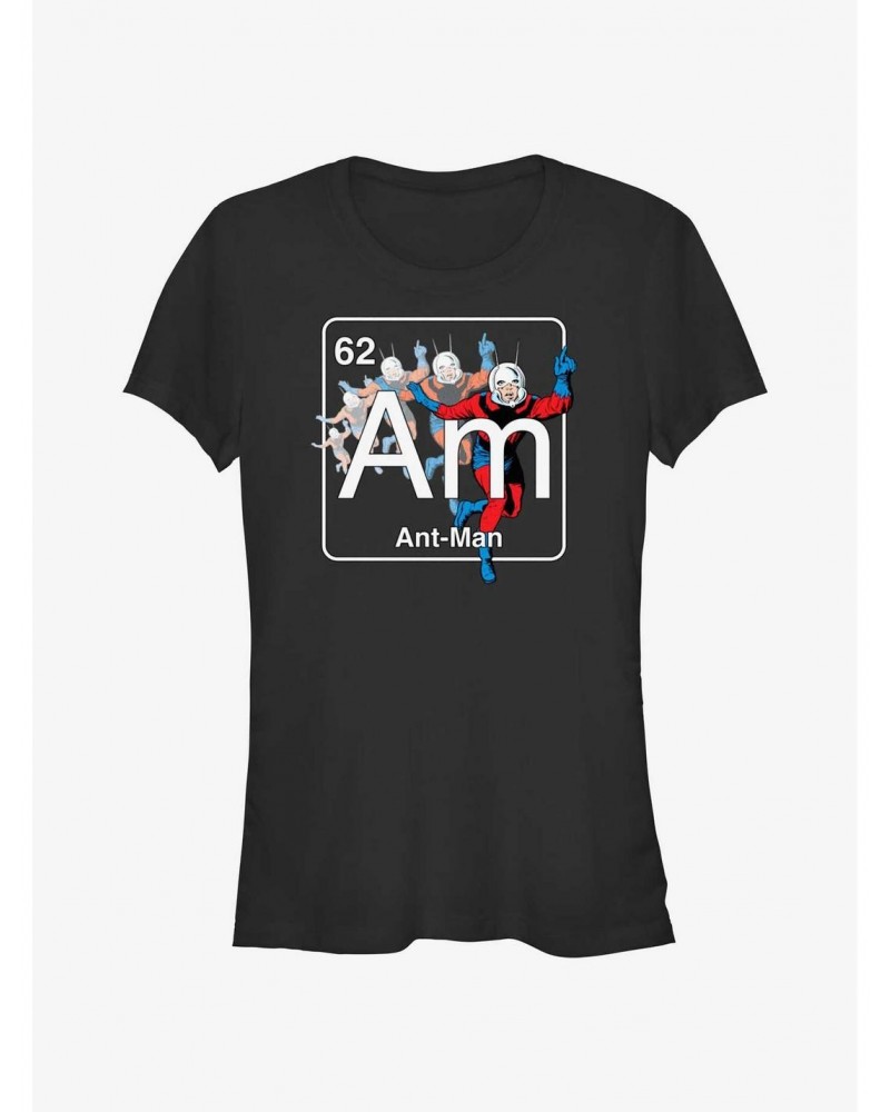 Marvel Ant-Man Periodic Element Ant-Man Girls T-Shirt $6.37 T-Shirts