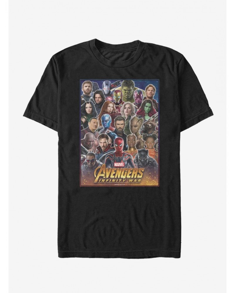 Marvel Avengers: Infinity War Hero Collage T-Shirt $9.56 T-Shirts