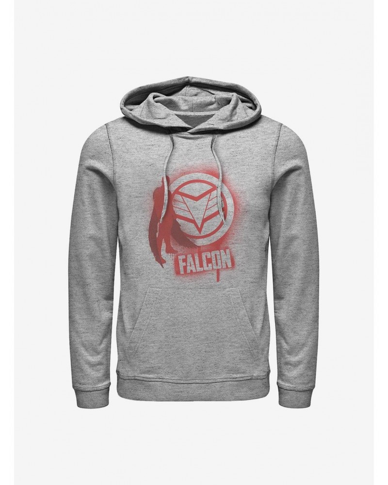 Marvel The Falcon And The Winter Soldier Falcon Spray Paint Hoodie $12.57 Hoodies