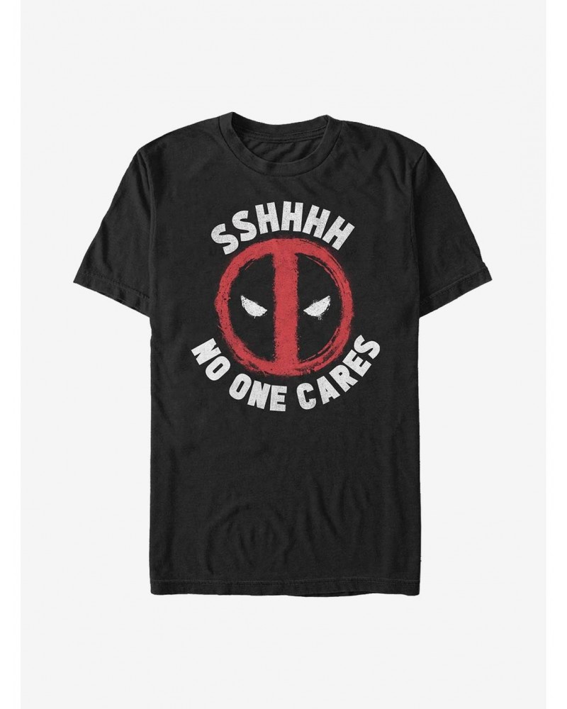 Marvel Deadpool No One Cares T-Shirt $9.56 T-Shirts