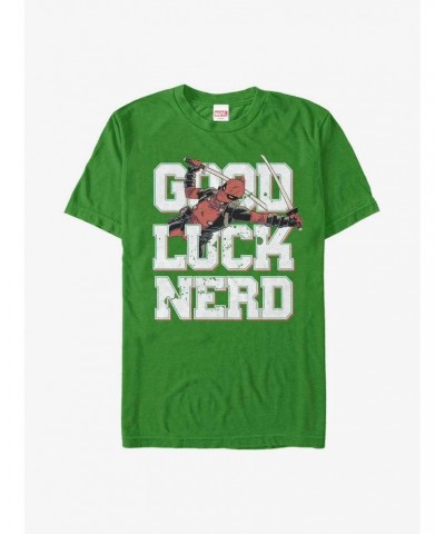 Marvel Deadpool Good Luck Nerd T-Shirt $5.93 T-Shirts