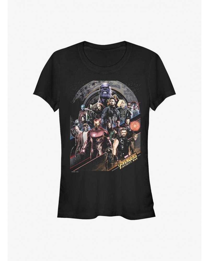 Marvel Avengers Infinity Poster Girls T-Shirt $6.37 T-Shirts