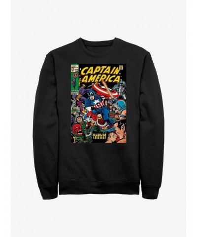 Marvel Captain America Comic Book Cover Sweatshirt $8.86 Sweatshirts