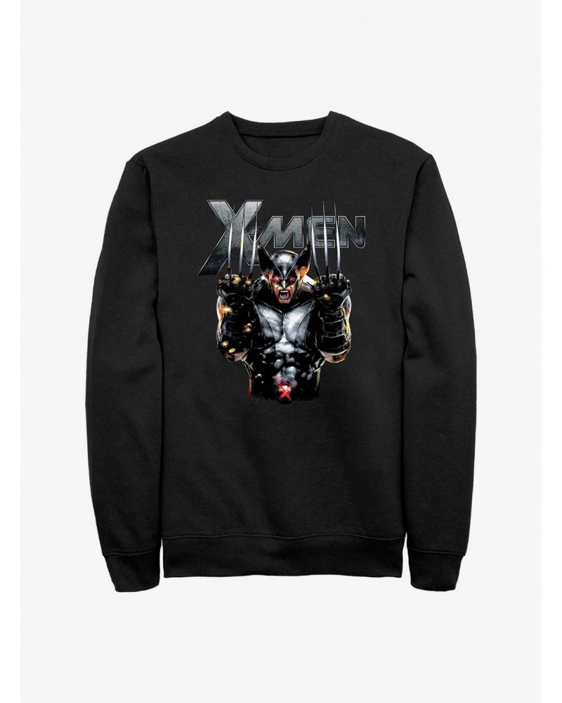 Marvel X-Men Metal Wolverine Sweatshirt $12.10 Sweatshirts