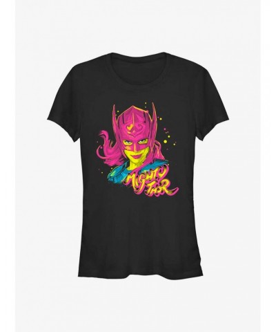 Marvel Thor: Love and Thunder Pop Art Thor Girls T-Shirt $8.17 T-Shirts