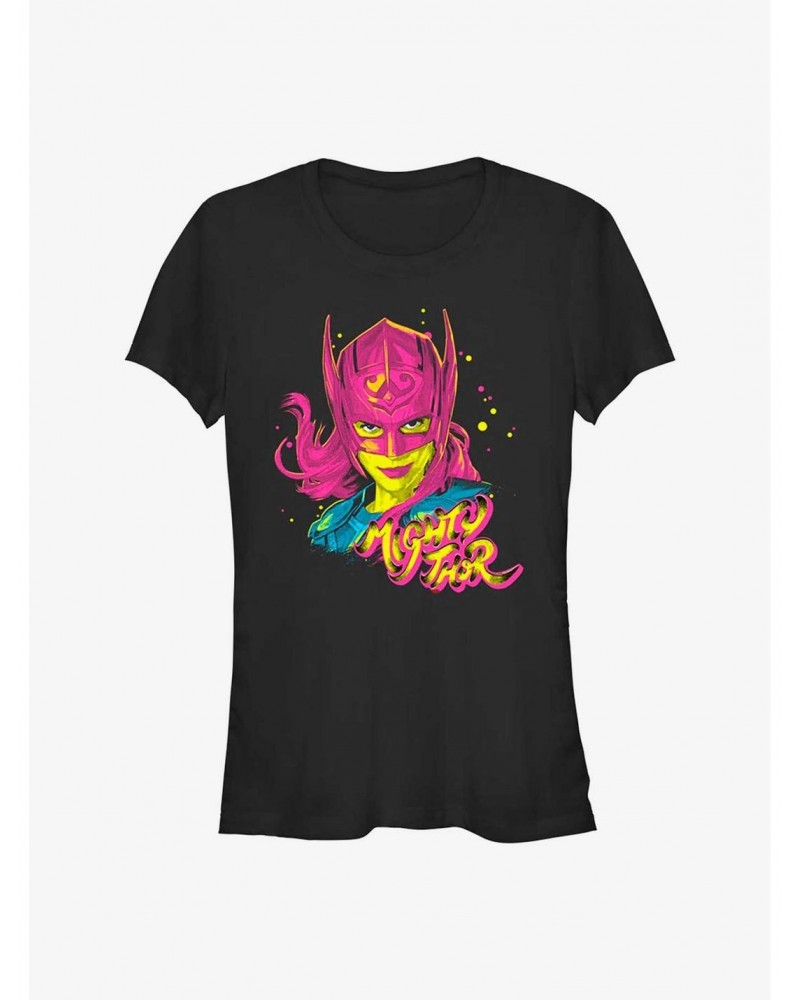 Marvel Thor: Love and Thunder Pop Art Thor Girls T-Shirt $8.17 T-Shirts